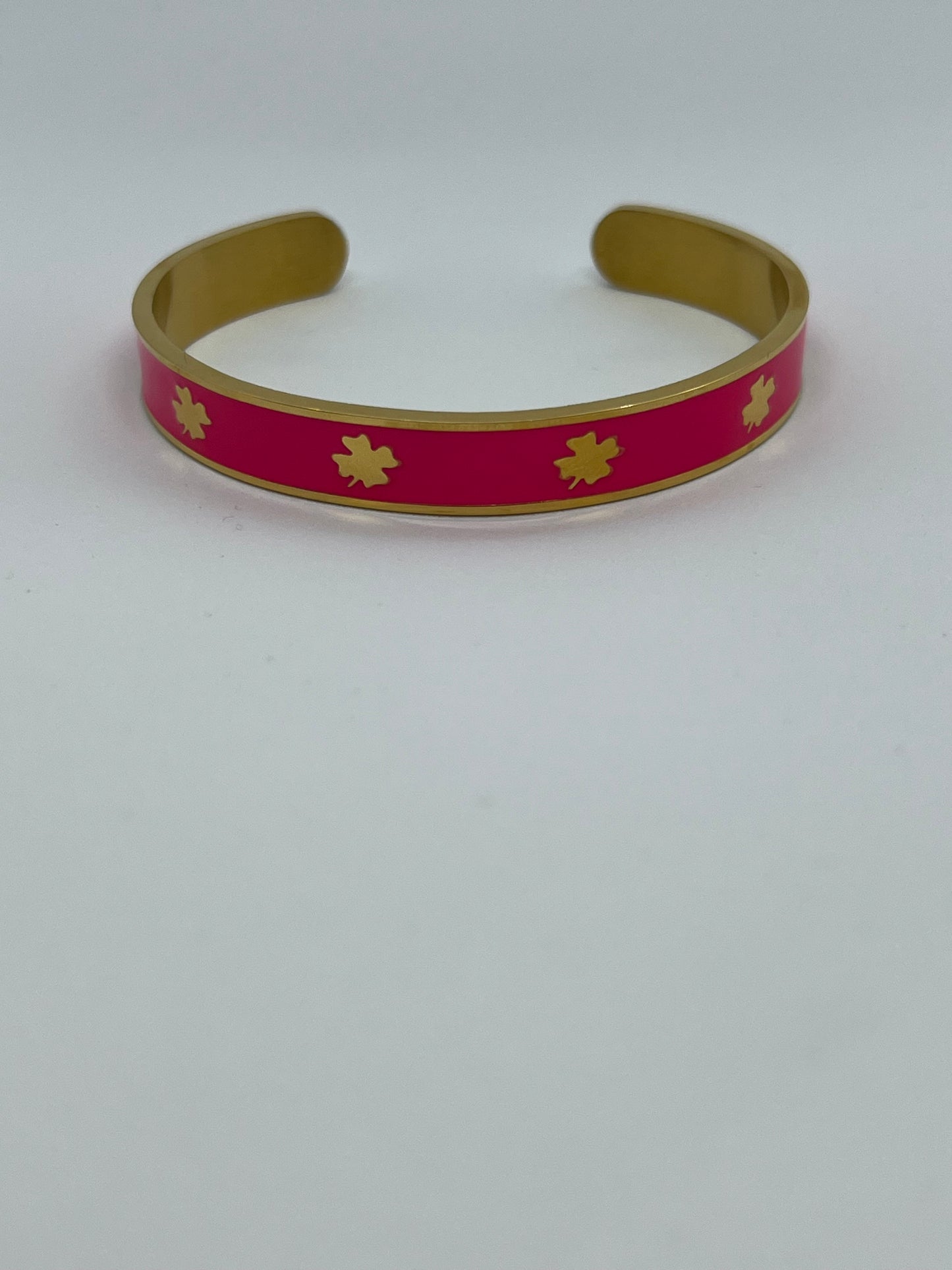 Hot Pink Clover Bracelet🍀💕