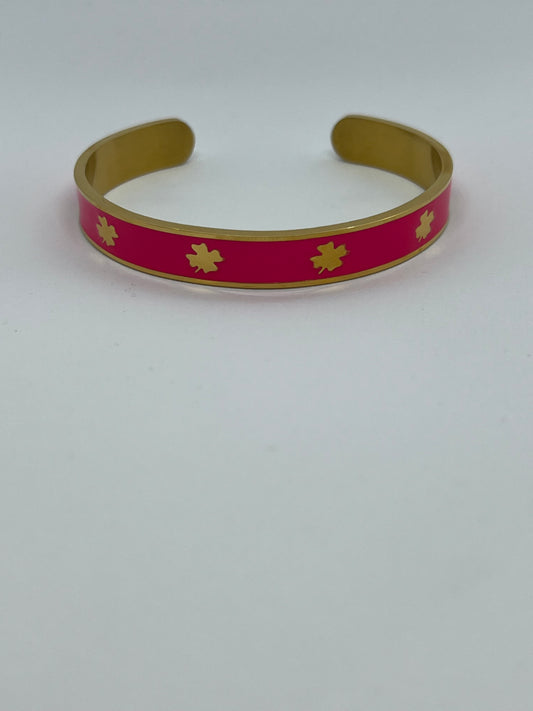 Hot Pink Clover Bracelet🍀💕